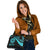 Tahiti Custom Personalised Shoulder Handbag - Turquoise Polynesian Tentacle Tribal Pattern - Polynesian Pride