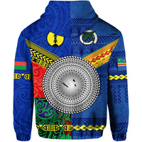 Vanuatu Tafea Province and Kanaky New Caledonia Hoodie Together LT8 - Polynesian Pride