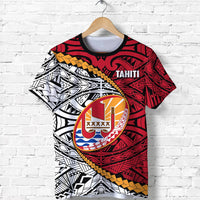 Tahiti Polynesian Rugby T Shirt Unisex Red - Polynesian Pride