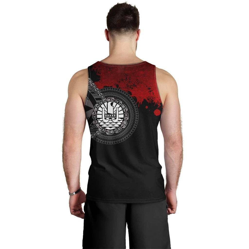 Tahiti Polynesian Men's Tank Top - Polynesian Chain Style - Polynesian Pride