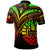 Tahiti Polo Shirt Reggae Color Cross Style - Polynesian Pride