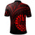 Tahiti Polo Shirt Red Color Cross Style - Polynesian Pride