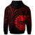 Tahiti Hoodie Red Color Cross Style - Polynesian Pride