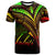 Tahiti T Shirt Reggae Color Cross Style Unisex Black - Polynesian Pride