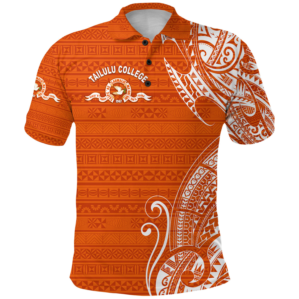 Tonga Tailulu College Polo Shirt Simple Vibes LT8 - Polynesian Pride