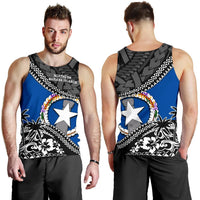 Northern Mariana Islands Men Tank Top Fall In The Wave - Polynesian Pride