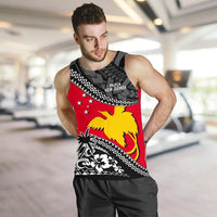 Papua New Guinea Men Tank Top Fall In The Wave K9 - Polynesian Pride