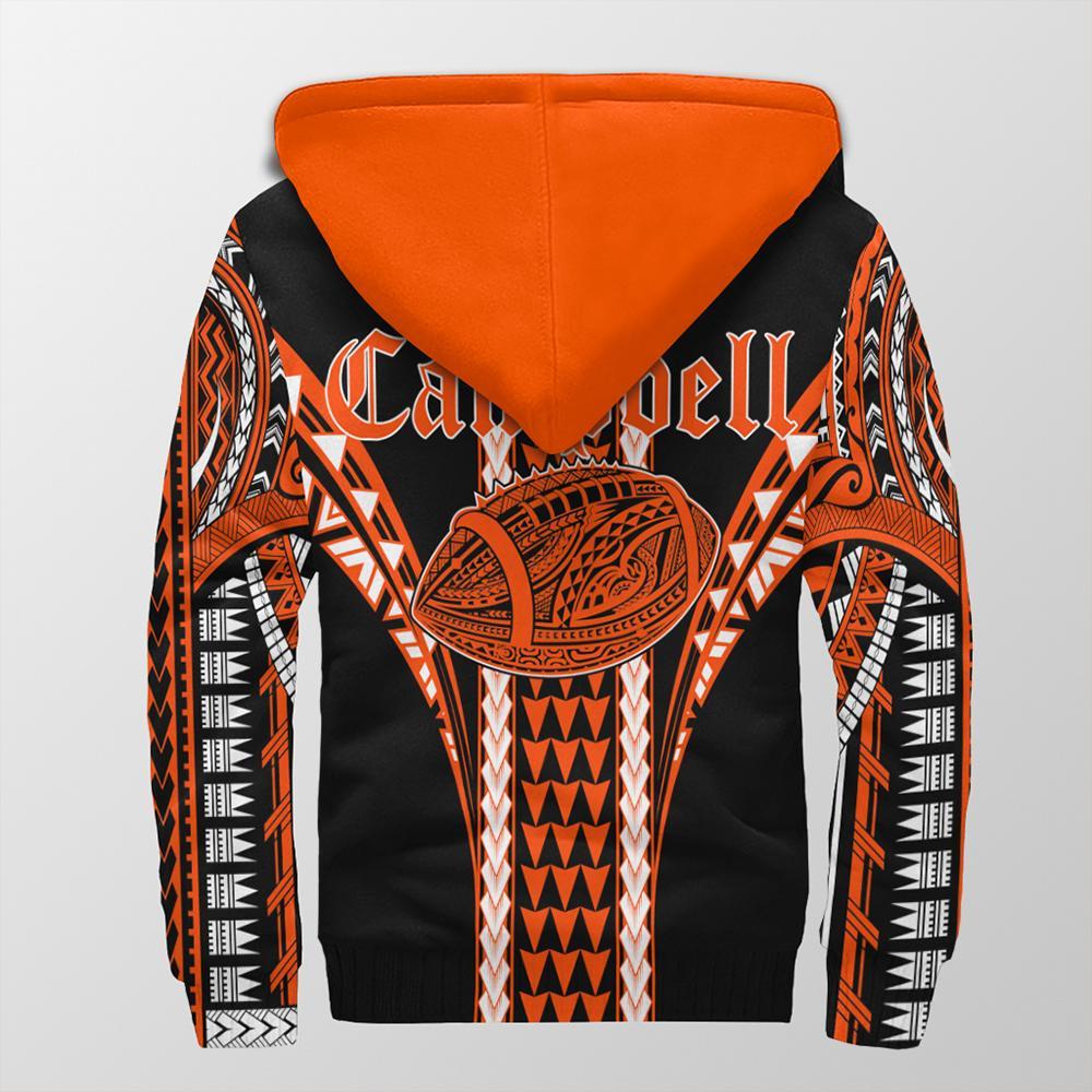 Hawaii - Campbell High Football Jersey Sherpa Hoodie - AH - Polynesian Pride