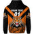 Custom Papua New Guinea Lae Snax Tigers Hoodie Rugby Original Style Orange, Custom Text and Number LT8 - Polynesian Pride