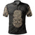 Hei Tiki Maori Tattoo Polo Shirt Gold Unisex Black - Polynesian Pride