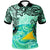 Tokelau Polo Shirt Vintage Floral Pattern Green Color Unisex Green - Polynesian Pride