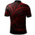 Tokelau Polo Shirt Red Color Cross Style - Polynesian Pride