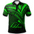 Tokelau Polo Shirt Green Color Cross Style Unisex Black - Polynesian Pride