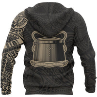 Tokelau Hoodie Tokelau Coat of Arms Polynesian Tattoo Style - Polynesian Pride