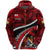 Zip up Hoodie Tonga Polynesian Shark Tattoo Unisex Red - Polynesian Pride