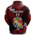 Custom Mate Maa Tonga Rugby Hoodie Polynesian Unique Vibes Red, Custom Text and Number - Polynesian Pride