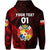 Custom Tonga Coat of Arms Hoodie Simple Vibes Red, Custom Text and Number LT8 - Polynesian Pride