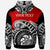 Tonga Custom Hoodie Ethnic Style With Round Black White Pattern - Polynesian Pride