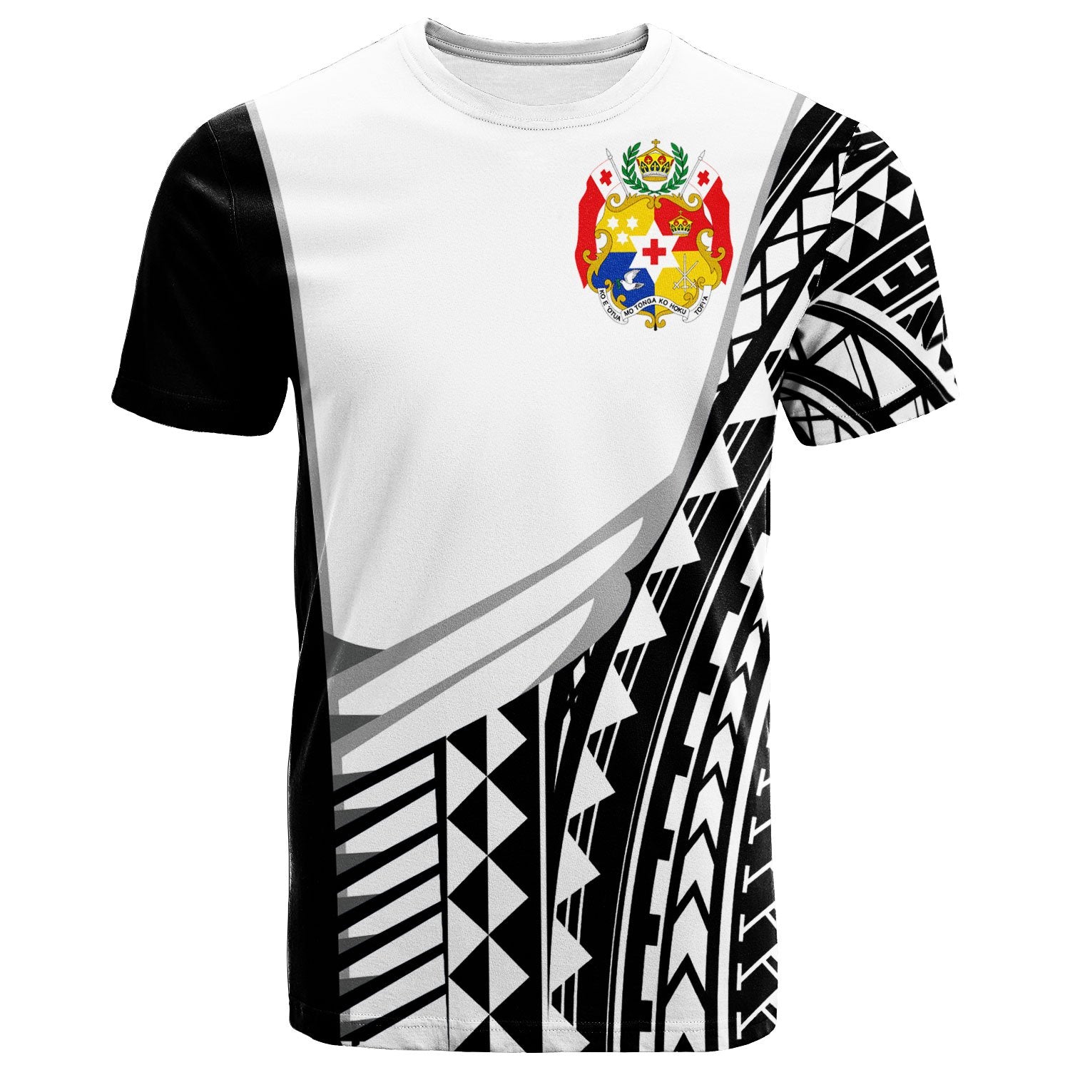 Tonga Custom T Shirt Athletes Style Unisex White - Polynesian Pride