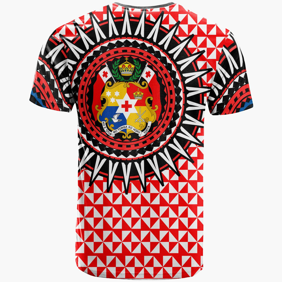 Tonga T Shirt Tonga Manulua Pattern Red Color - Polynesian Pride