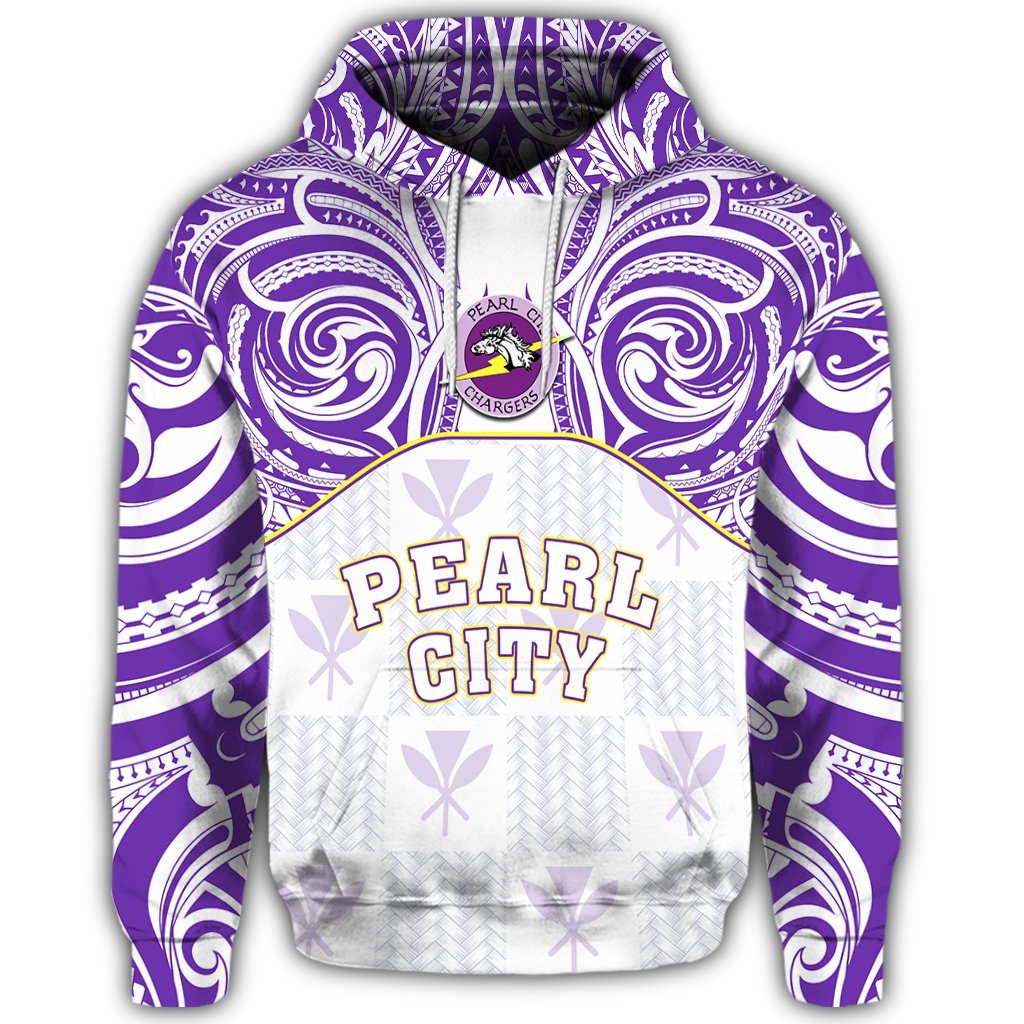 Hawaii Hoodie Kanaka Pearl City High School Hoodie Demodern Style - Polynesian Pride
