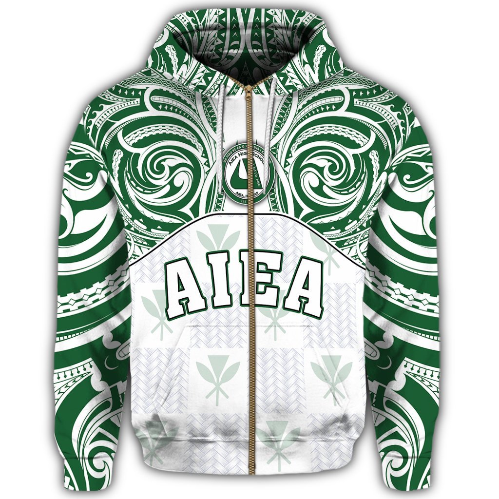 hawaiiZipper Hoodie Kanaka Aiea High School Zipper Hoodie Demodern Style - Polynesian Pride