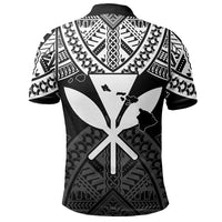Hawaii Polynesian Limited Polo Shirt Tab Style White - Polynesian Pride