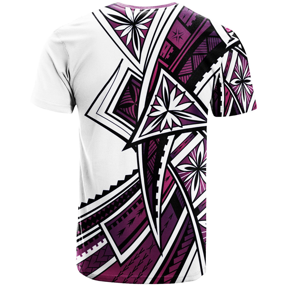 Chuuk T Shirt Tribal Flower Special Pattern Purple Color - Polynesian Pride