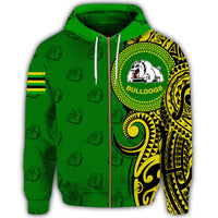 Custom Hawaii Hoodie Kaimuki High Tribal Kakau Zip Hoodie - Polynesian Pride