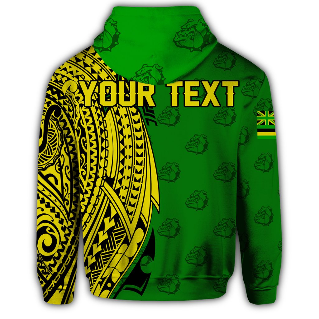 Custom Hawaii Hoodie Kaimuki High Tribal Kakau Zip Hoodie - Polynesian Pride