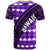 Hawaii Custom T Shirt Purple Hawaiian Tribal Seamless Pattern - Polynesian Pride