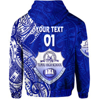 Custom Tonga Tupou High School Hoodie Simple Vibes, Custom Text and Number LT8 - Polynesian Pride