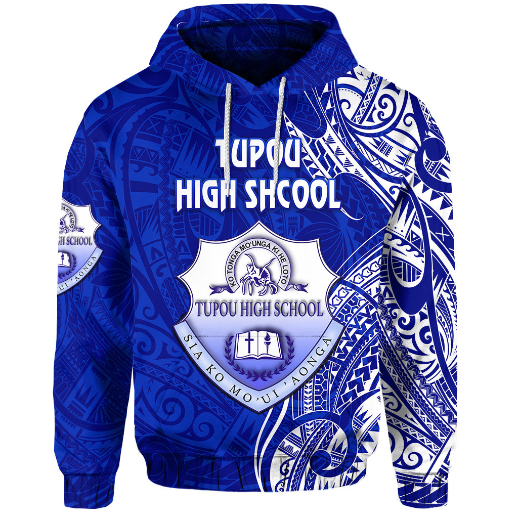 Custom Tonga Tupou High School Hoodie Simple Vibes, Custom Text and Number LT8 - Polynesian Pride