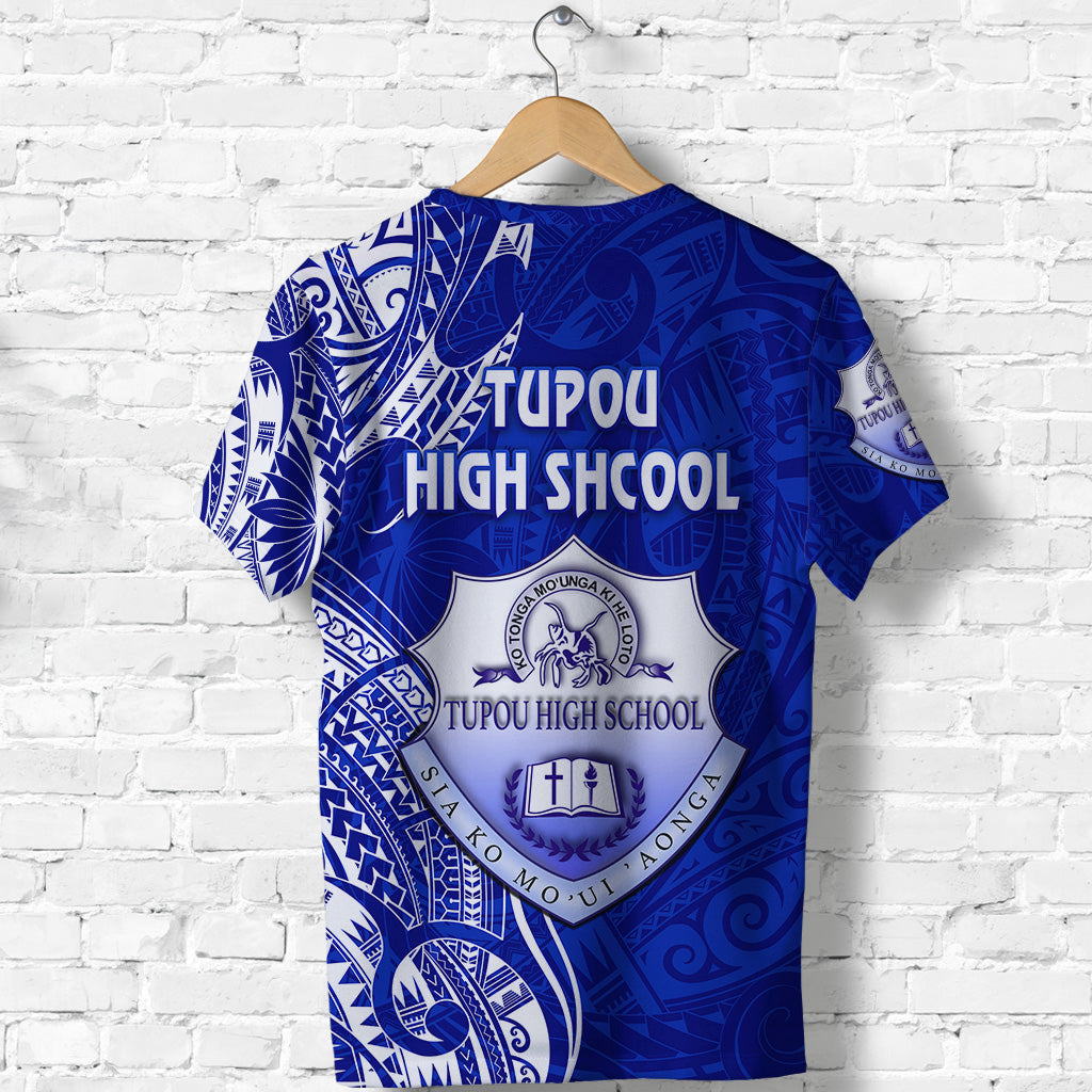 Tonga Tupou High School T Shirt Simple Vibes LT8 - Polynesian Pride