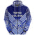 Custom Kolisi Ko Tupou College Tonga Zip Hoodie Creative Style Blue, Custom Text and Number - Polynesian Pride