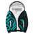 Palau Sherpa Hoodie - Turquoise Tentacle Turtle Turquoise - Polynesian Pride