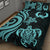 Pohnpei Quilt Bed Set - Turquoise Tentacle Turtle - Polynesian Pride