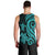 Niue Men's Tank Top - Turquoise Tentacle Turtle - Polynesian Pride