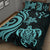 Kosrae Quilt Bed Set - Turquoise Tentacle Turtle - Polynesian Pride