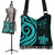 Fiji Boho Handbag - Turquoise Tentacle Turtle Crest - Polynesian Pride