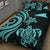 Tokelau Quilt Bed Set - Turquoise Tentacle Turtle - Polynesian Pride