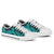 Tahiti Low Top Canvas Shoes - Turquoise Tentacle Turtle - Polynesian Pride