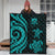 Tuvalu Premium Quilt - Turquoise Tentacle Turtle - Polynesian Pride