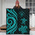 Niue Premium Quilt - Turquoise Tentacle Turtle - Polynesian Pride