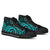 Niue High Top Shoes - Turquoise Tentacle Turtle - Polynesian Pride