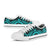 Samoa Low Top Canvas Shoes - Turquoise Tentacle Turtle - Polynesian Pride