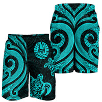 Tahiti Men's Short - Turquoise Tentacle Turtle - Polynesian Pride