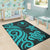 Yap Area Rug - Turquoise Tentacle Turtle - Polynesian Pride