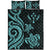 Kosrae Quilt Bed Set - Turquoise Tentacle Turtle - Polynesian Pride