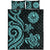 Tahiti Quilt Bed Set - Turquoise Tentacle Turtle - Polynesian Pride